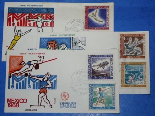 Fdc  Monaco Jo Mexico 1968