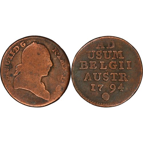 Belgique - Pays-Bas Autrichiens - Liard - 1794 Ad Usum Belgii Austr - François Ii - Rare - 22-253