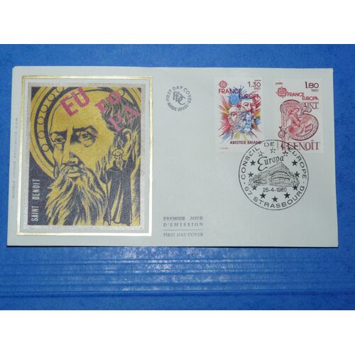 Fdc Soie Europa 1980