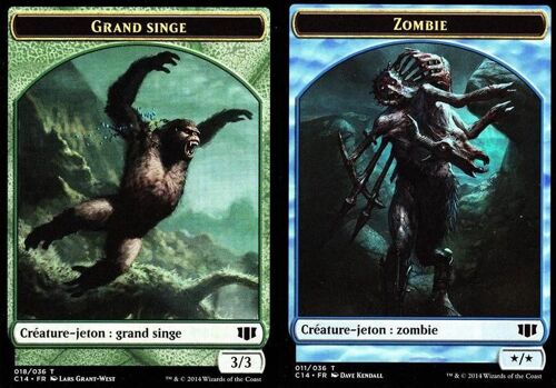 Token Grand Singe - Zombie - Commander 2014 Vf Recto / Verso 18/11