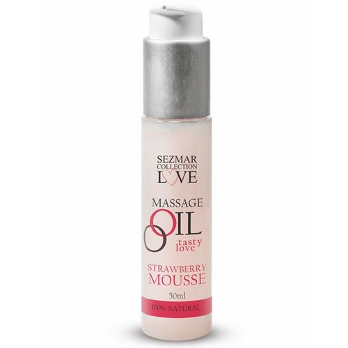 Huile De Massage Comestible Mousse De Fraise 50ml