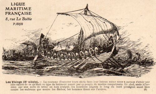 Carte Postale Ancienne Numero 6 De La Ligue Maritime Francaise - Illustree Par Albert Sebille - 1908