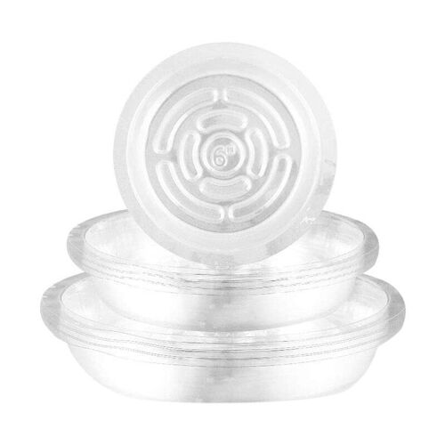 Soucoupes De Plantes Transparentes En Plastique, Plateaux D'égouttage Pour Pot De Fleurs, Soucoupes Pour Pot De Jardin, 15/20/25cm, 18 Paquets
