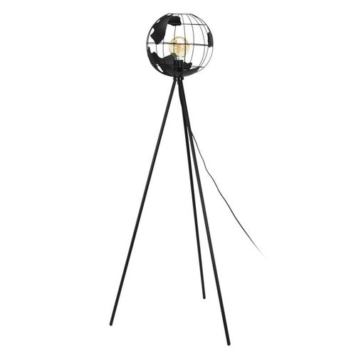 Lampadaire Design En Métal "Globe" 158cm Noir