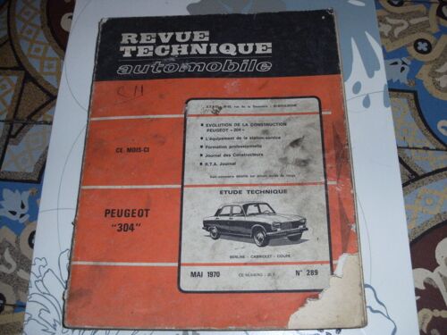 Revue Technique Automobile  Peugeot 304-204