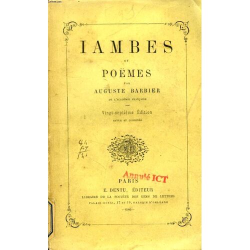 Iambes Et Poemes