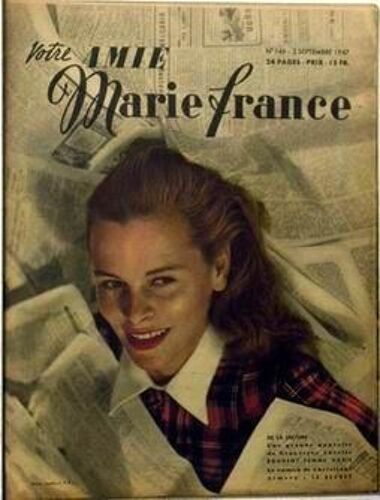 Marie France N° 146 Du 02/09/1947 - Une Grande Nouvelle De Genevieve Ancelie - Souvent Femme Varie - Le Roman De Christiane Aimery - Le Secret -