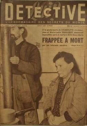 Qui Detective N° 288 Du 07/01/1952 - Gendarmerie De Champlitte - Jean Et Marie-Louise Seuillerot.