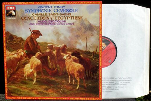 D'indy Saint-Saens Ciccolini Baudo Lp M Cv Nm Cleaned By Clearaudio Machine