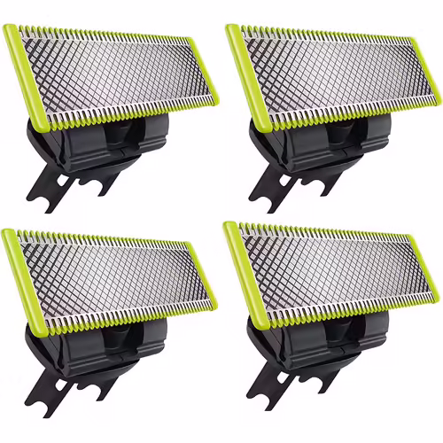 4 Pièces Rasoir Lame Compatible Avec Philips Oneblade De Remplacement One Blade Pro Lames Hommes