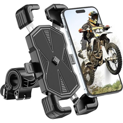 Support Telephone Moto Velo, Porte Telephone Velo, Support Téléphone Vélo À 360° Rotation, Support Telephone Trotinette Electrique, Scooter, Vtt Compatible Avec Les Téléphone De 5.5"" À 7.0