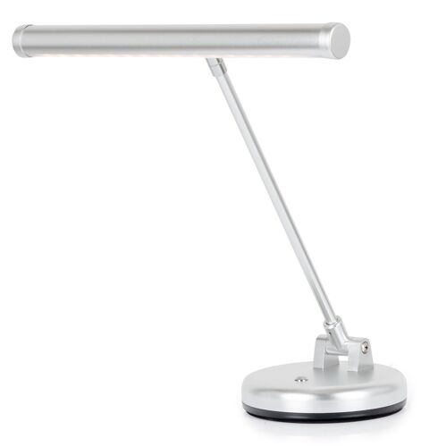 Showlite Led Lampe À Piano Argentée Matt