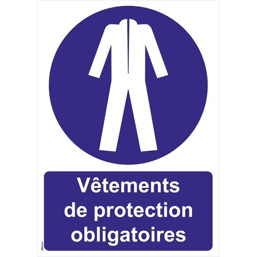 Panneaux "Vêtements de protection obligatoires" - PVC A5