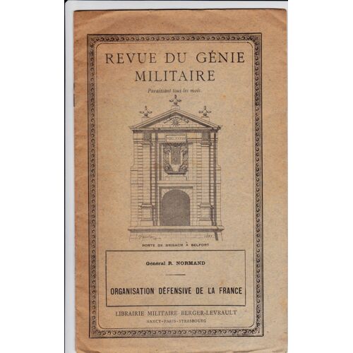 Revue Du Génie Militaire - Organisation Défensive De La France