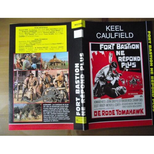  Tv Video.Jaquette Du Film.Fort Bastion Ne Répond Plus.(Western).Réalisation R.G.Springsteen Avec Howard Keel Joan Caulfield Broderick Crawford