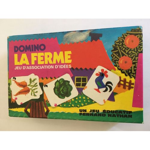 Domino La ferme Jeu d'association di'idées Nathan 1975