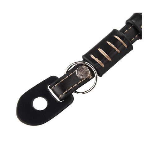Suitable for SLR Leather Wrist Strap Digital Camera Anti-Lost and Anti-Fall Hand Strap -Black
