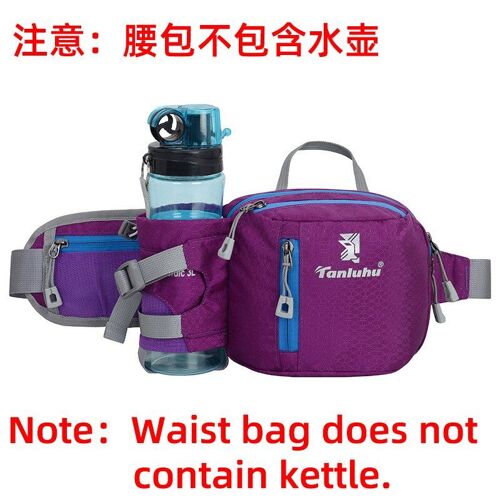Violet - Sac Banane Coloré Unisexe Pour Hommes Et Femmes, Ceinture De Poitrine, Jogging, Course À Pied, Hydratation, Bouteille D'eau
