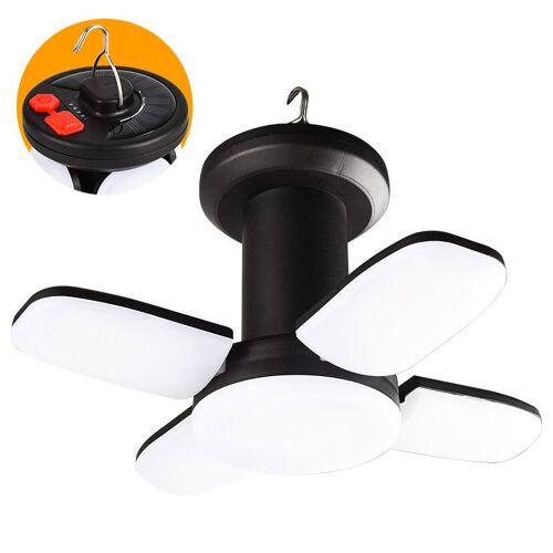 Lampe De Camping Led 4500mah Lampe Solaire Rechargeable Par Usb 6 Modes D'éclairage À 360 ° Lampe De Camping Pliante Sos Ipx5 Randonnée En Plein Air Lecture Lampe De Camping Étanche Lampe De Tente