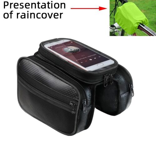 Type B Noir - Sac Pour Téléphone Portable Vélo, Pour Iphone, Écran Tactile 6.2 Pouces, Cadre, Tube Supérieur Avant, Rangement Étanche Pour Le Cyclisme