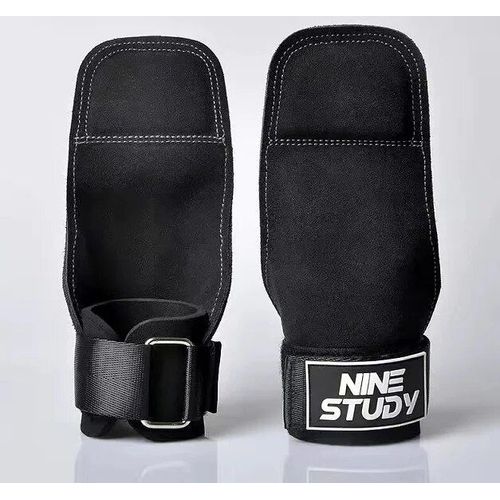 Gants De Gymnastique En Microcarence,1 Paire,Pour Lever Les Côtes,Pour Crossfit,Ceinture Coordonnante,Coussinets De Protection De La L'hypothèse,Réversibles - Type Black