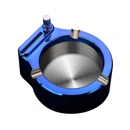 Cendrier En Métal Rétro Dix Mille Allumettes, Support De Rangement Sans Fumée Pour Maison Et Voiture