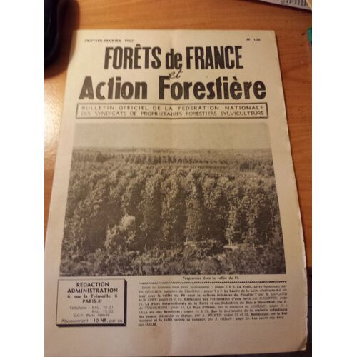 Forets De France Et Action Forestiere Numero 106 