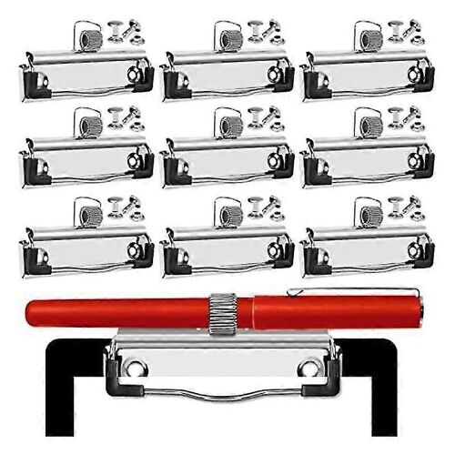 14 Pack Mountable Clipboard Clips With Pen Holder Clipboard Clips Hardware Clipboard Clamp Hardware