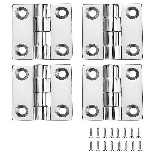 Charnières de bateau en acier inoxydable robustes, charnières de qualité marine, 2 pouces x 2 pouces (50 mm x 50 mm), (4 p