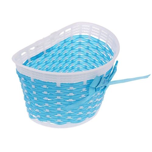 Bleu - Porte-Vélo Pour Enfants, Rangement De Vélo, Scooter, Poignée, Porte-Barre, Panier De Vélo, Sac Avant Arrière, Sacoches Suspendues De Vélo, Noeud Papillon