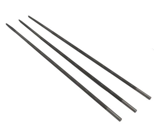 Aerzetix: Jeu de 3 limes d'affûtage rondes 4mm pour chaîne de tronçonneuse