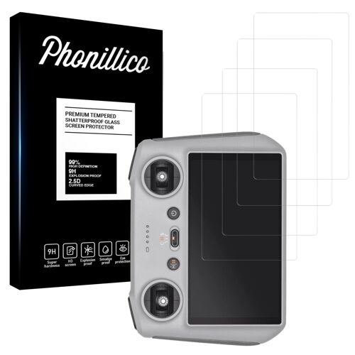 Verre Trempé Pour Dji Rc / Dji Rc 2 - Radiocommande Pour Drone [Pack 4] Film Vitre Protection Ecran Phonillico®