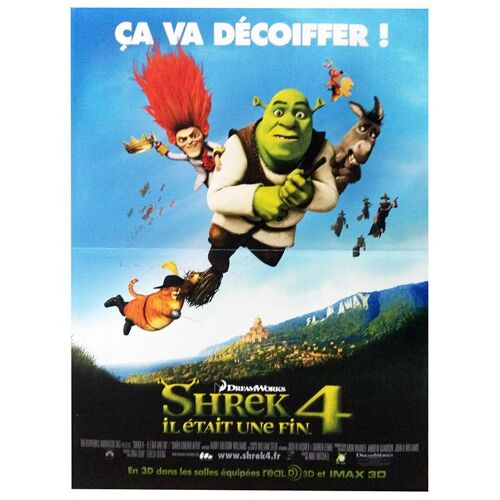 Shrek 4, Il Était Une Fin /Shrek Forever After - Véritable Affiche De Cinéma Pliée - Format 40x60 Cm - De Mike Mitchell Avec Mike Myers, Eddie Murphy, Cameron Diaz , Antonio Banderas - 2010