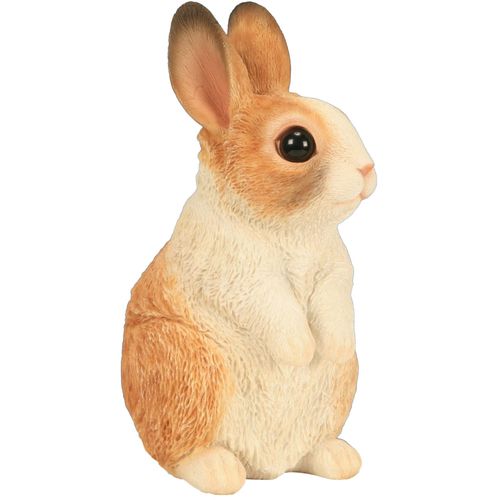 Lapereau Marron 2 Tons En Résine 14 Cm