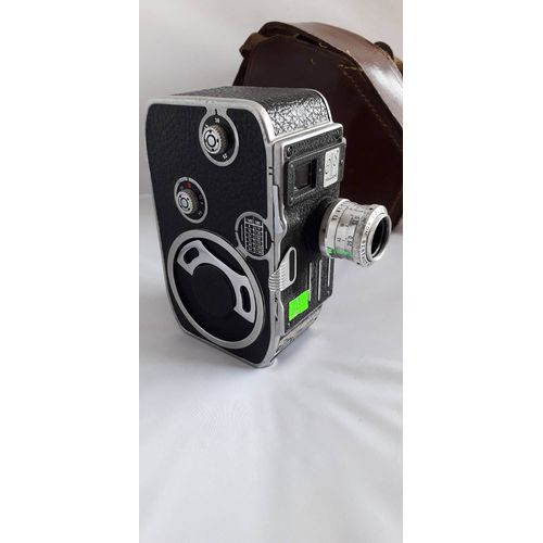 Caméra 8mm PAILLARD BOLEX C8 + Objectif Som Berthiot 12.5mm f2.5