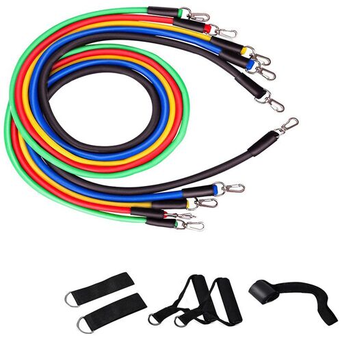 Bande De Fitness, Bande De Résistance 100lbs - Set De Bande De Résistance, Ceinture Élastique 11pack, Ceinture De Remise En Forme Intérieure/Extérieure, Physiothérapie, Amincissement, Hommes Et Femmes