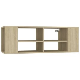 Vidaxl Meuble Tv Mural Chêne Sonoma 102x35x35 Cm Aggloméré