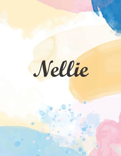 Nellie: Journal Notebook Gray For Writing And Drawing, Blank | Calligraphy Dot Grid Journals | 8.5 X 11 Inch - V.865