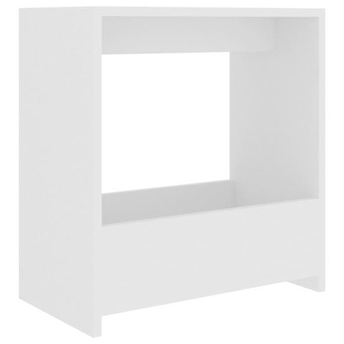 Vidaxl Table D'appoint Blanc 50x26x50 Cm Aggloméré