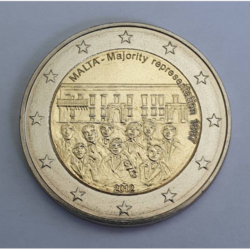 Malte 2012 : 2 Euro Commémorative Majorité Représentative Pièce Neuve