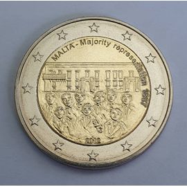 Malte 2012 : 2 Euro Commémorative Majorité Représentative Pièce Neuve