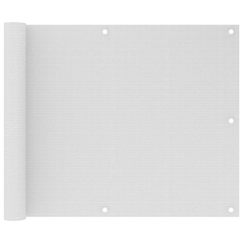 Vidaxl Écran De Balcon Blanc 75x300 Cm Pehd