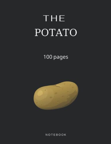 Notebook: Potato: Large 8.5 X 11 Inches, 100 Pages: Characteristics: With A Black Line: Cover: Shiny Cover: Size: 8.5 X 11 Inches