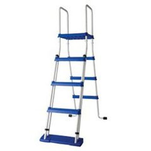Echelle sécurité 2x3 marches avec plateforme pour piscine hors-sol gre h134 cm