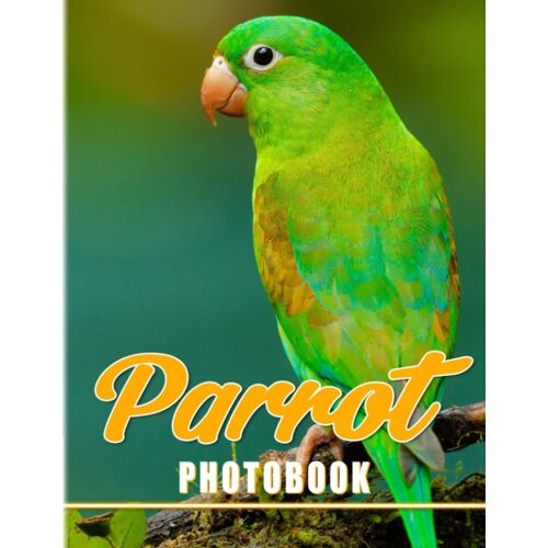Parrot Photo Book: Colorful Bird With Various Images To Decor As Gifts | 40+ Pages High Quality Pictures For Relaxation With Stress Relief