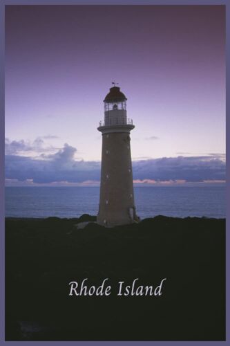 Composition Notebook: Rhode Island (Lighthouse Design) 6x9 Inch, 120 Page Notebook