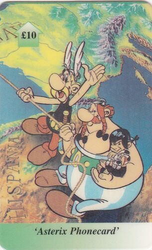 Asterix En Hispanie - Carte Telephonique Britanique