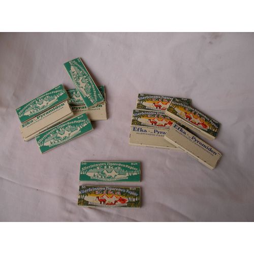 Ww2 Allemagne 2 Paquets De Papier Cigarettes Neuf Allemand Similaire " Efka "