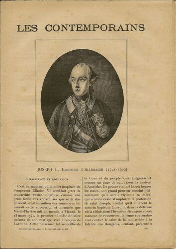 Joseph Ii, Empereur D'allemagne (1741 - 1790) N° 556