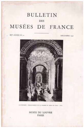 Bulletin Des Musées De France  10 